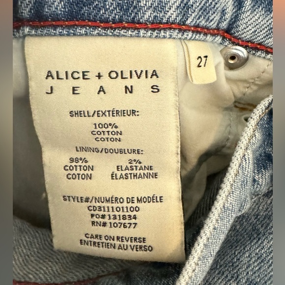 Alice + Olivia Weezy Wide Leg High Rise Jeans - Picture 7 of 12